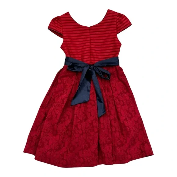 Periwinkle Girls Red Formal Dress 8y Holiday Xmas - Picture 7 of 8